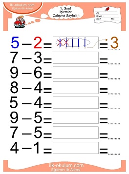 Çocuklar İçin toplam işlemi yaprak testleri 